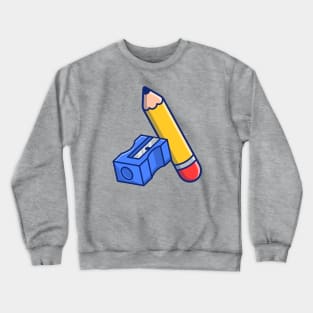 Pencil And Sharpener Crewneck Sweatshirt